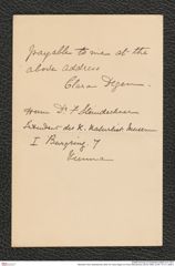 Nachlass Franz Steindachner, Brief von Clara Degen an Franz Steindachner (20.04.1906), Inv.Nr. 101.01, Seite 4